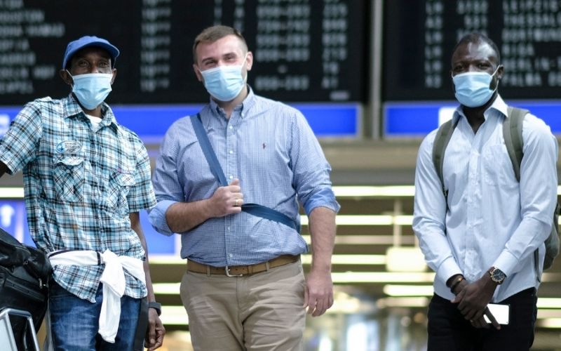 Abschied am Flughafen