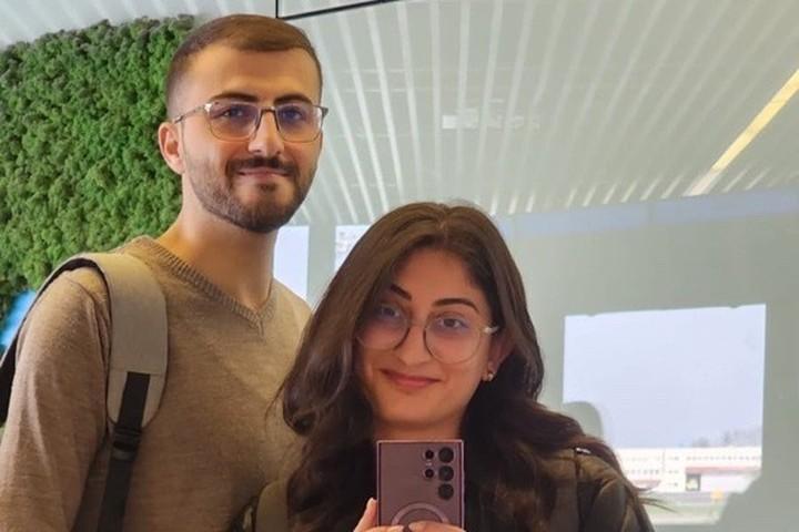 Steven and his wife taking a selfie